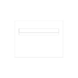 White Powder-Coated Aluminium Letterbox Faceplate 290 x 220 with 240 Slot