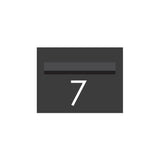 Monument Powder-Coated Aluminium Letterbox Faceplate 290 x 220 with 240 Slot