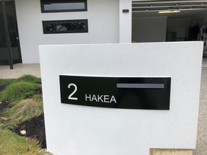 Black Powder-Coated Aluminium Letterbox Faceplate 900 x 250 - 340 Slot