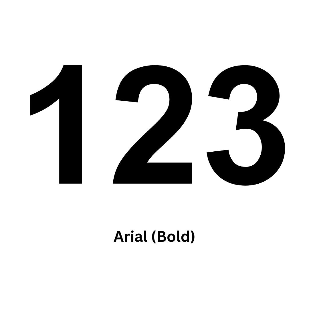 Custom 120mm Vinyl House Number
