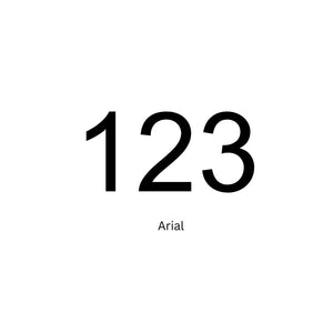 Custom 75mm Vinyl House Number