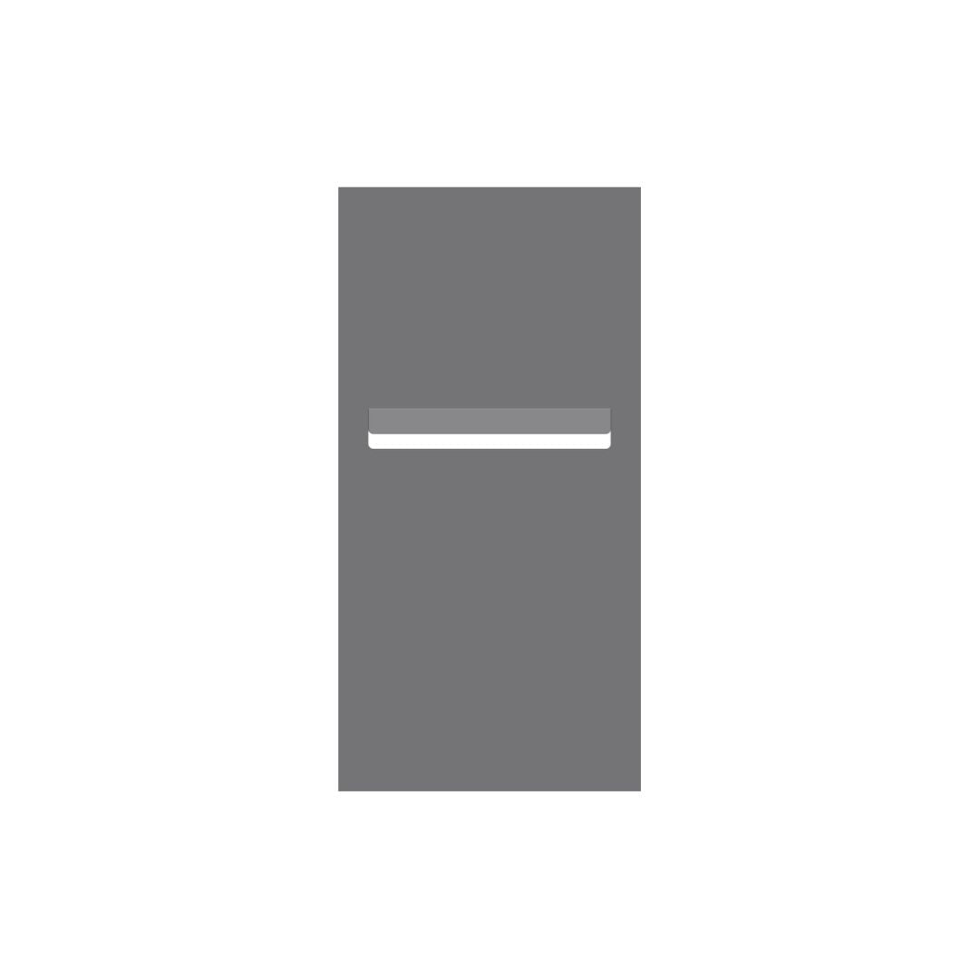 Basalt Powder-Coated Aluminium Letterbox Faceplate 300 x 600 with 240 Slot