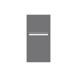 Basalt Powder-Coated Aluminium Letterbox Faceplate 300 x 600 with 240 Slot