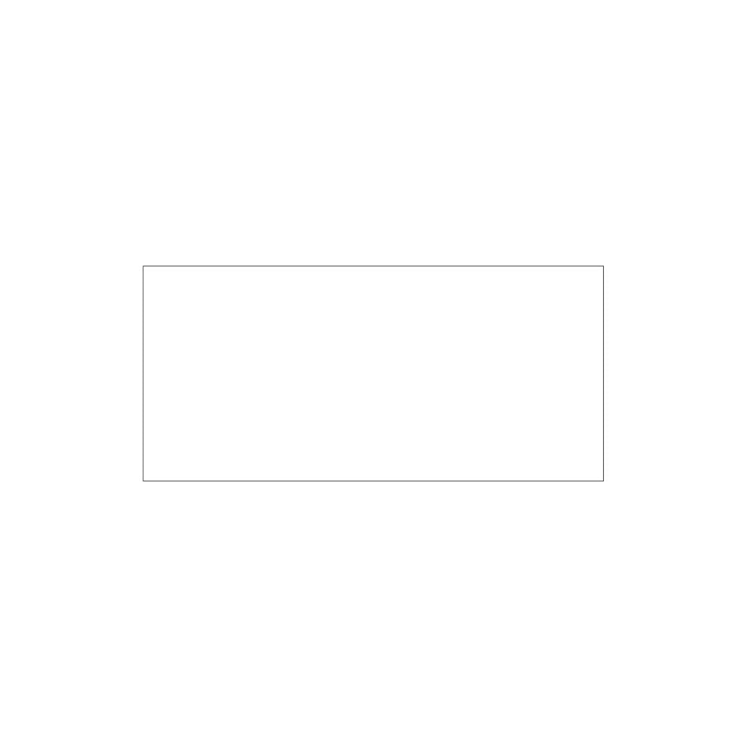 White Traffolyte Address Sign with Black Engraved Text - 300 x 140 (Text Aligned Left)