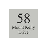 Shale Grey Colorbond Steel Address Sign with Vinyl Text - 300 x 300mm