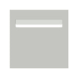 Shale Grey Powder-Coated Aluminium Letterbox Faceplate 300 x 300 with 240 Slot