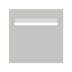 Shale Grey Powder-Coated Aluminium Letterbox Faceplate 300 x 300 with 240 Slot