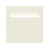 Surfmist Powder-Coated Aluminium Letterbox Faceplate 300 x 300 with 240 Slot