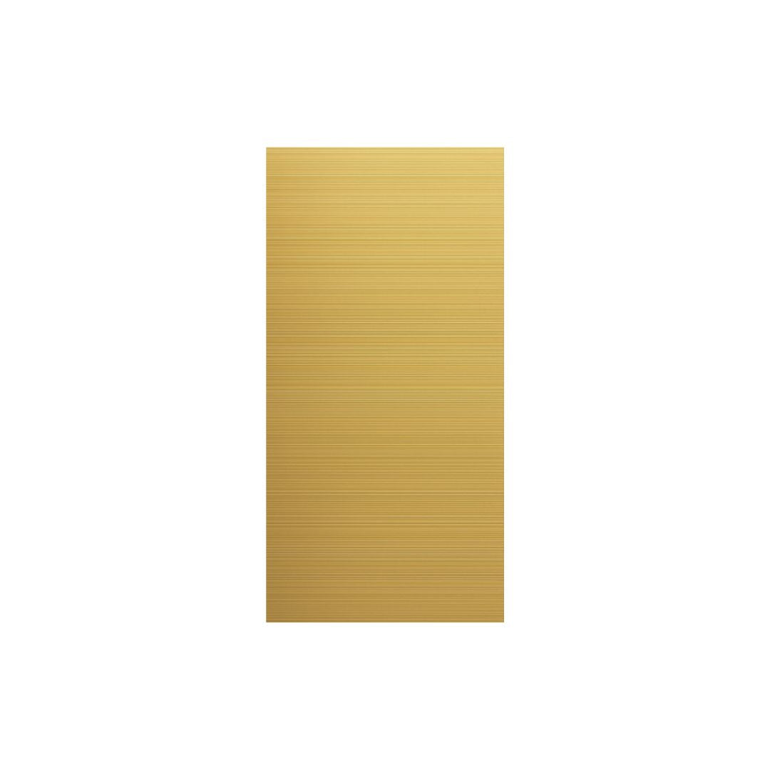 Gold Aluminum Address Sign with Vinyl Text - 300 x 600mm