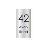 316 Marine Grade Mirror Polished Address Plate 300 x 600 -  Laser Etched