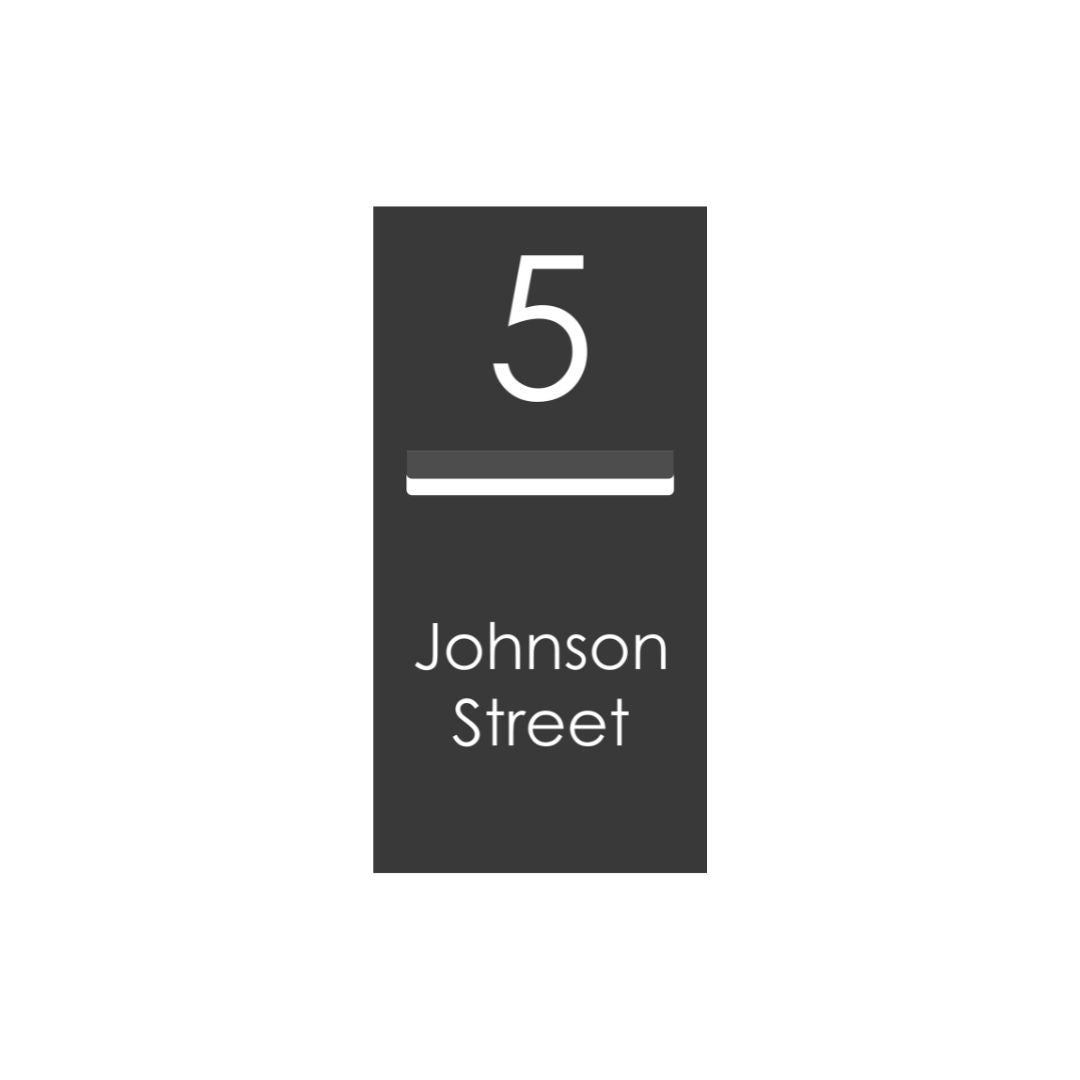 Black Powder-Coated Aluminium Letterbox Faceplate 300 x 600 with 240 Slot