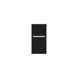 Black Powder-Coated Aluminium Letterbox Faceplate 300 x 600 with 240 Slot