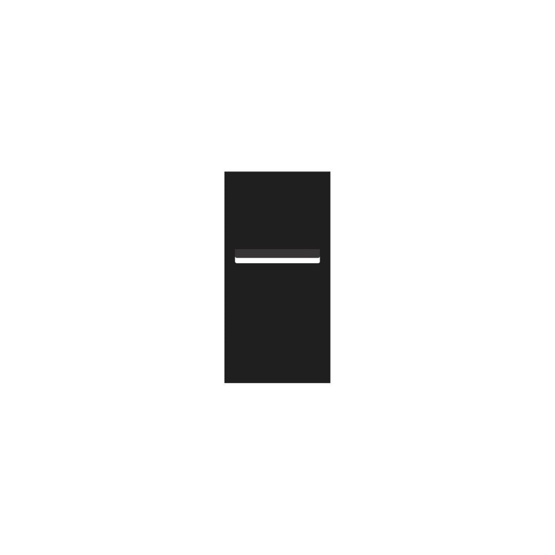 Black Powder-Coated Aluminium Letterbox Faceplate 300 x 600 with 240 Slot