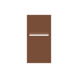 Corten Powder-Coated Aluminium Letterbox Faceplate 300 x 600 with 240 Slot