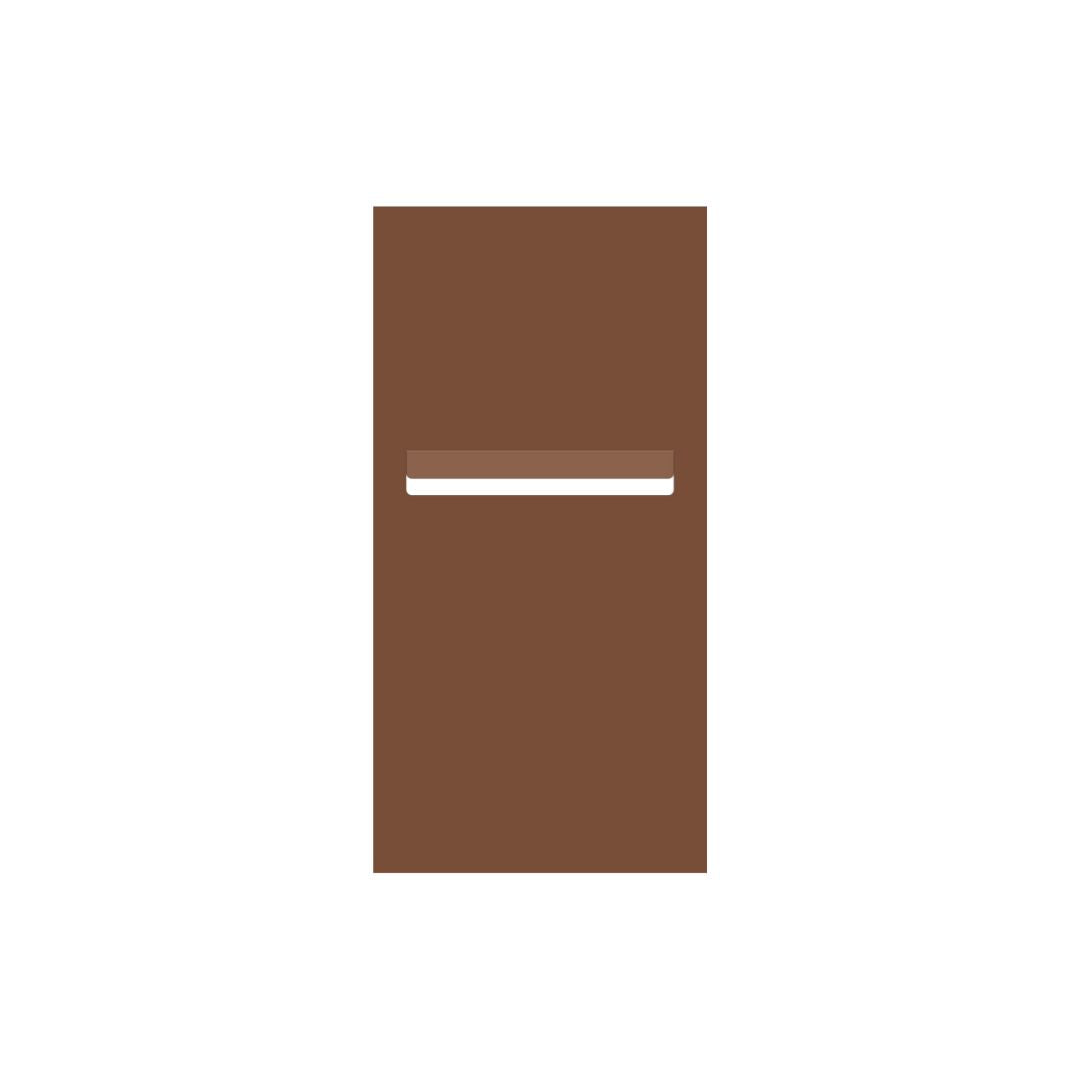 Corten Powder-Coated Aluminium Letterbox Faceplate 300 x 600 with 240 Slot