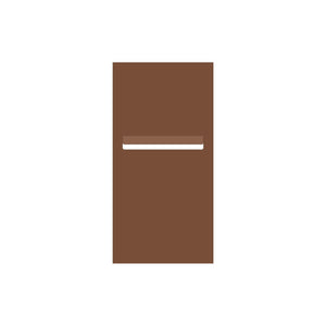 Corten Powder-Coated Aluminium Letterbox Faceplate 300 x 600 with 240 Slot