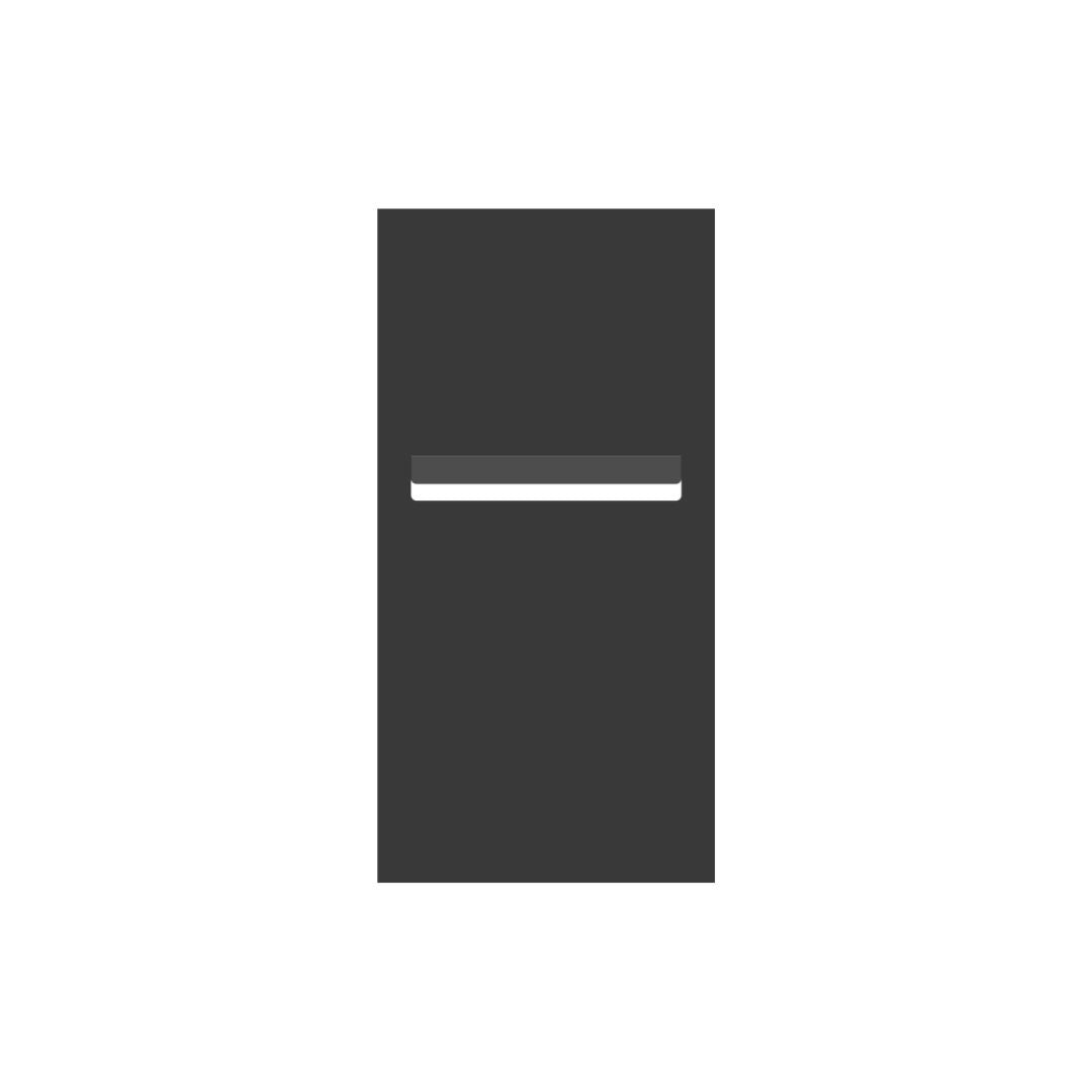 Monument Powder-Coated Aluminium Letterbox Faceplate 300 x 600 with 240 Slot