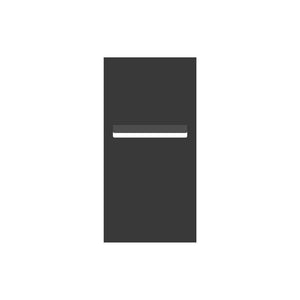 Monument Powder-Coated Aluminium Letterbox Faceplate 300 x 600 with 240 Slot