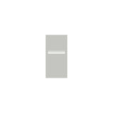 Shale Grey Powder-Coated Aluminium Letterbox Faceplate 300 x 600 with 240 Slot