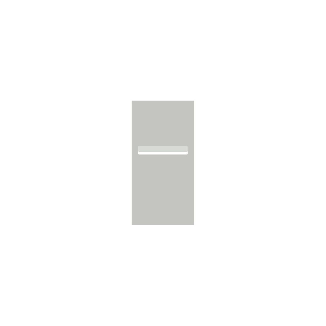 Shale Grey Powder-Coated Aluminium Letterbox Faceplate 300 x 600 with 240 Slot