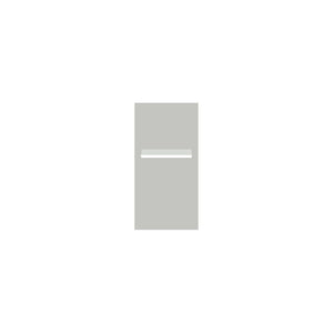 Shale Grey Powder-Coated Aluminium Letterbox Faceplate 300 x 600 with 240 Slot