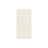Surfmist Powder-Coated Aluminium Letterbox Faceplate 300 x 600 with 240 Slot