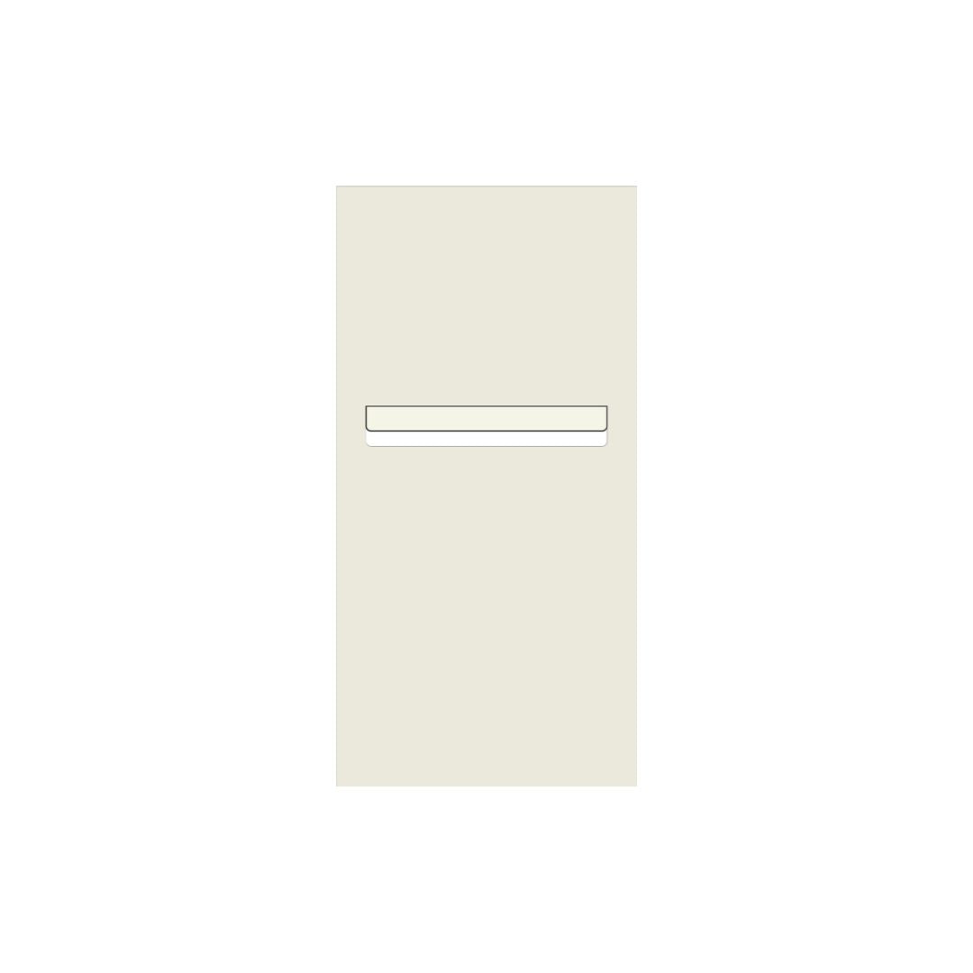 Surfmist Powder-Coated Aluminium Letterbox Faceplate 300 x 600 with 240 Slot