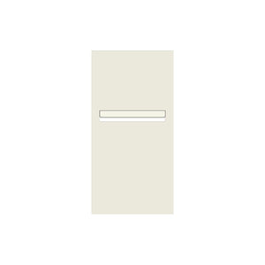 Surfmist Powder-Coated Aluminium Letterbox Faceplate 300 x 600 with 240 Slot