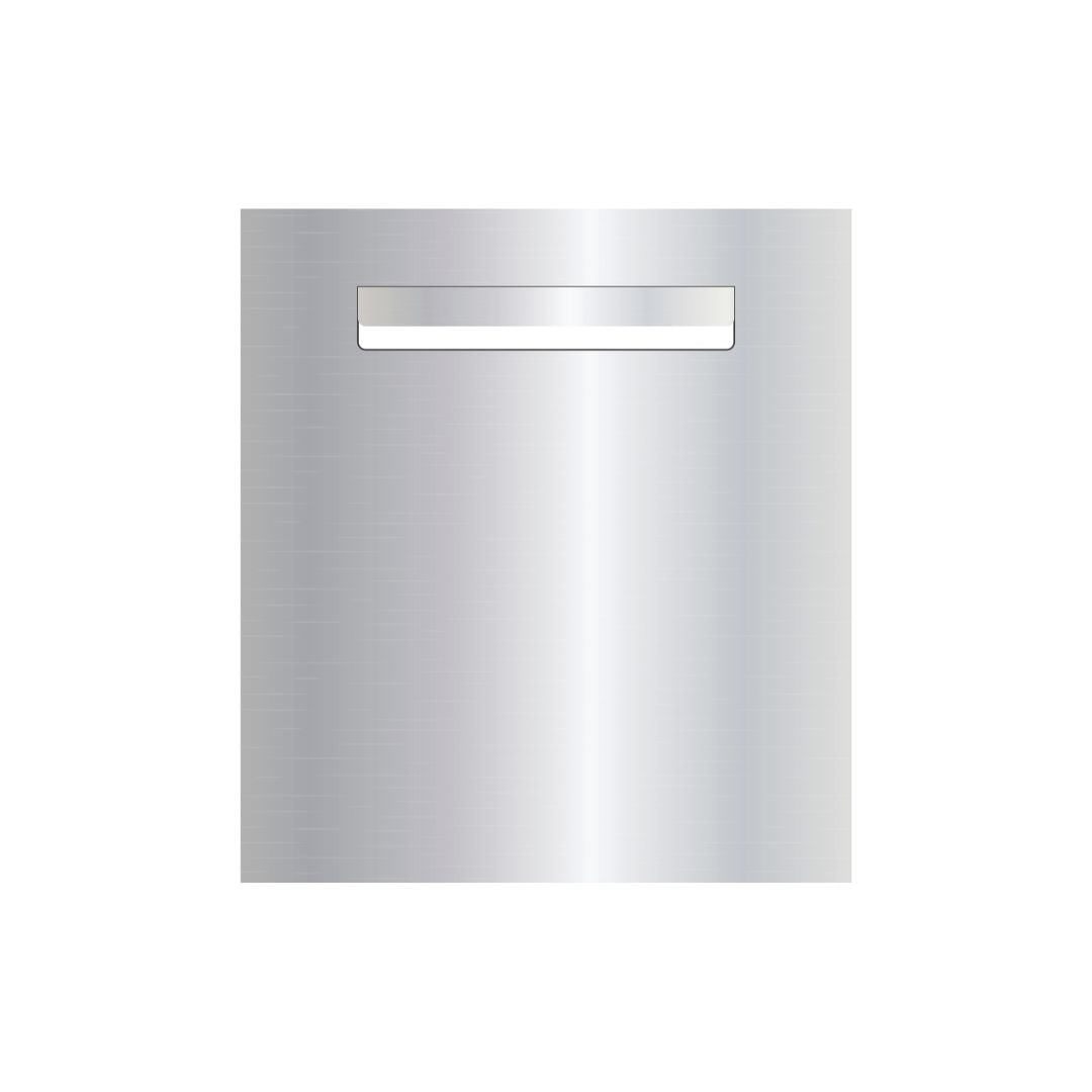 Marine Grade Mirror Polished Stainless Steel Letterbox Faceplate 390 x 430 (Laser Cut) - 240 Slot