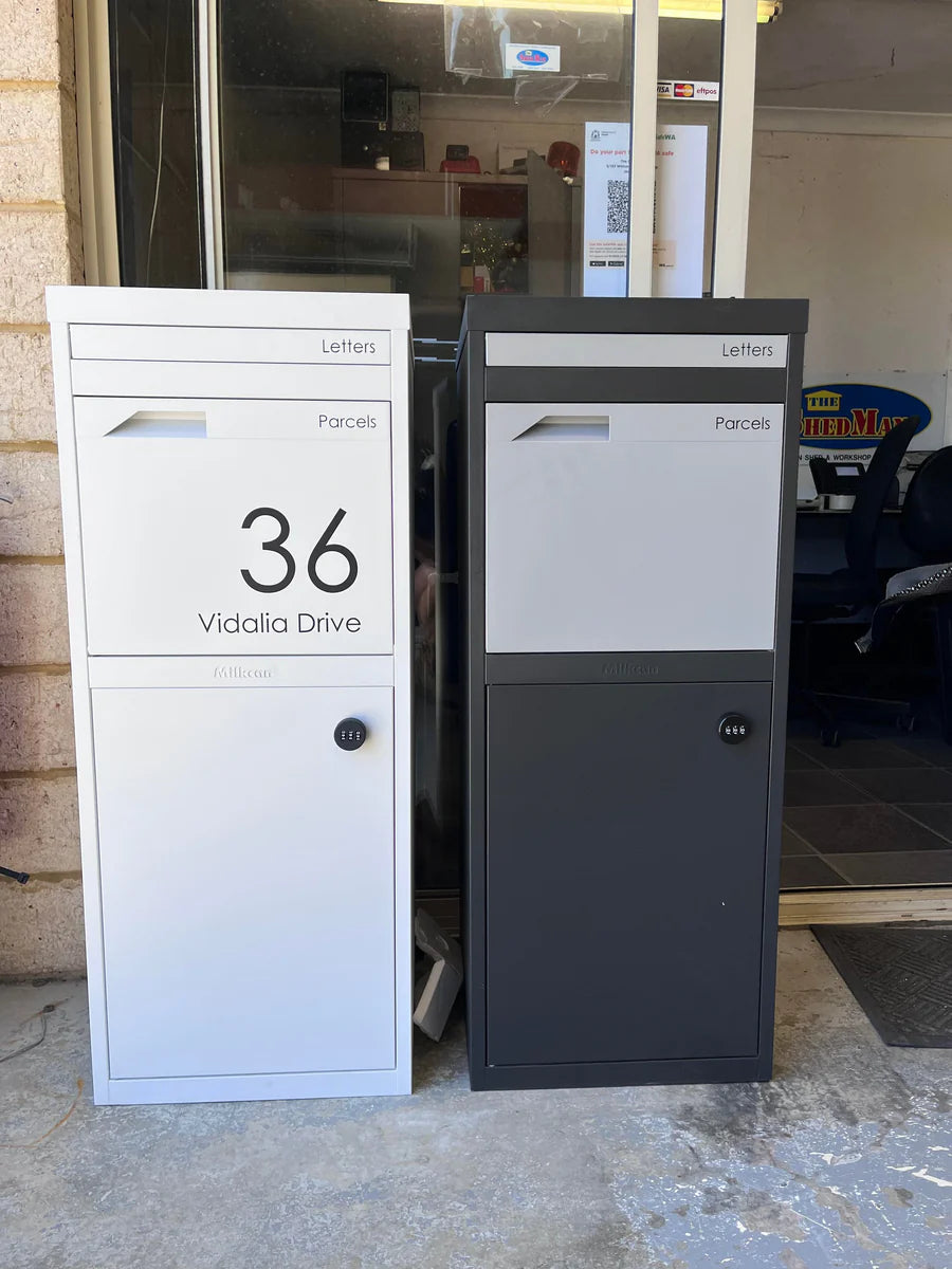 Large Custom Address Decal Sticker Aligned Right