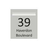 Shale Grey Powder-Coated Aluminium Letterbox Faceplate 390 x 430 - 340 Slot