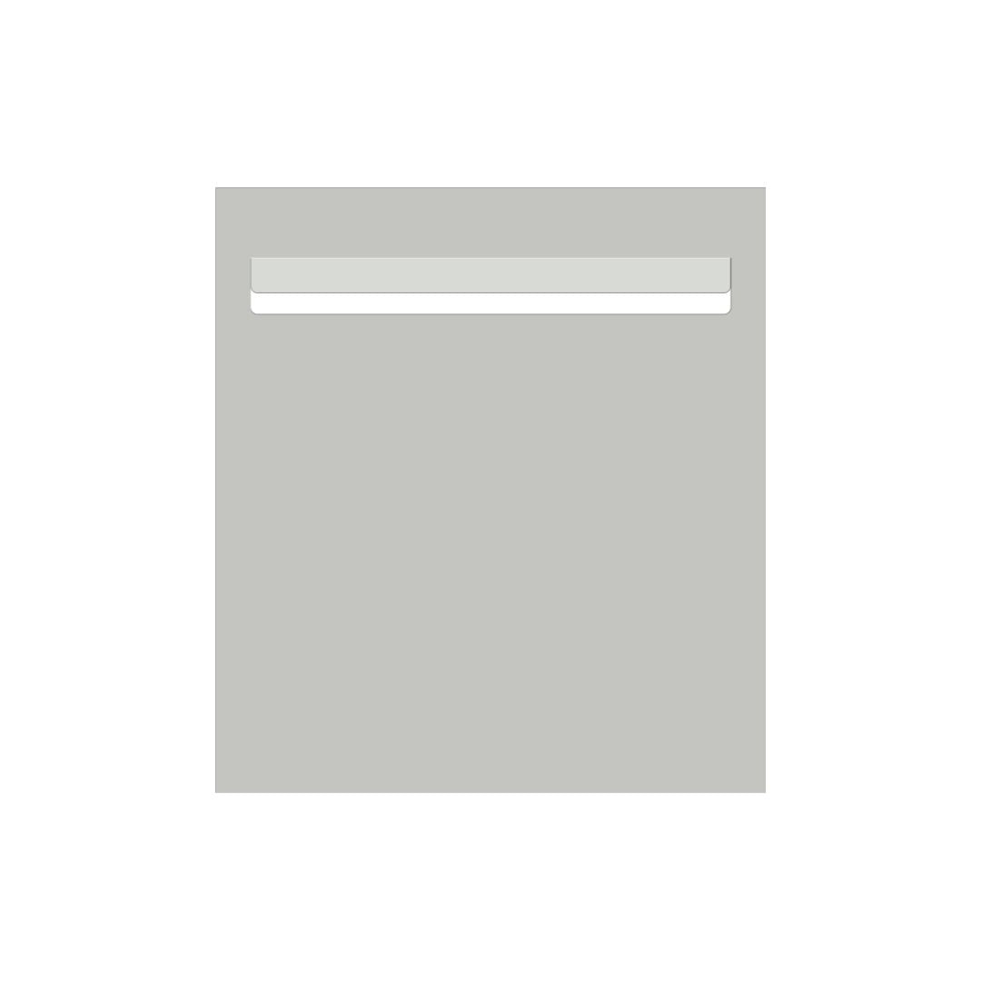 Shale Grey Powder-Coated Aluminium Letterbox Faceplate 390 x 430 - 340 Slot