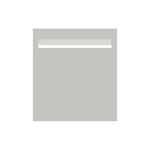 Shale Grey Powder-Coated Aluminium Letterbox Faceplate 390 x 430 - 340 Slot