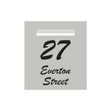 Shale Grey Powder-Coated Aluminium Letterbox Faceplate 390 x 430mm - 240 Slot