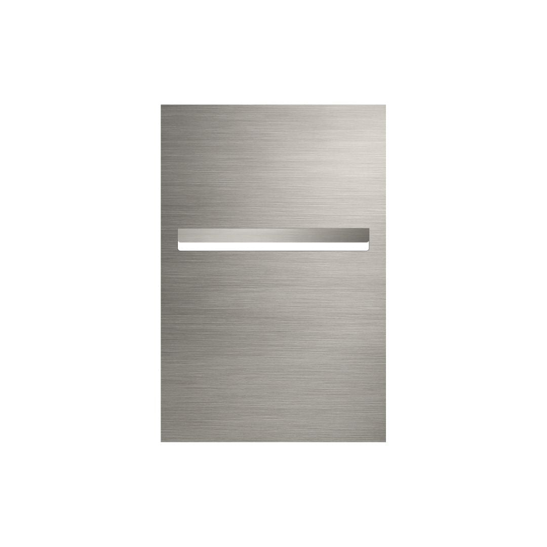 Marine Grade Brushed Stainless Steel Letterbox Faceplate 400 x 600mm (Laser Etched)  - 340 Slot