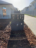Stick on Bold Numbers – 75mm Stainless Steel