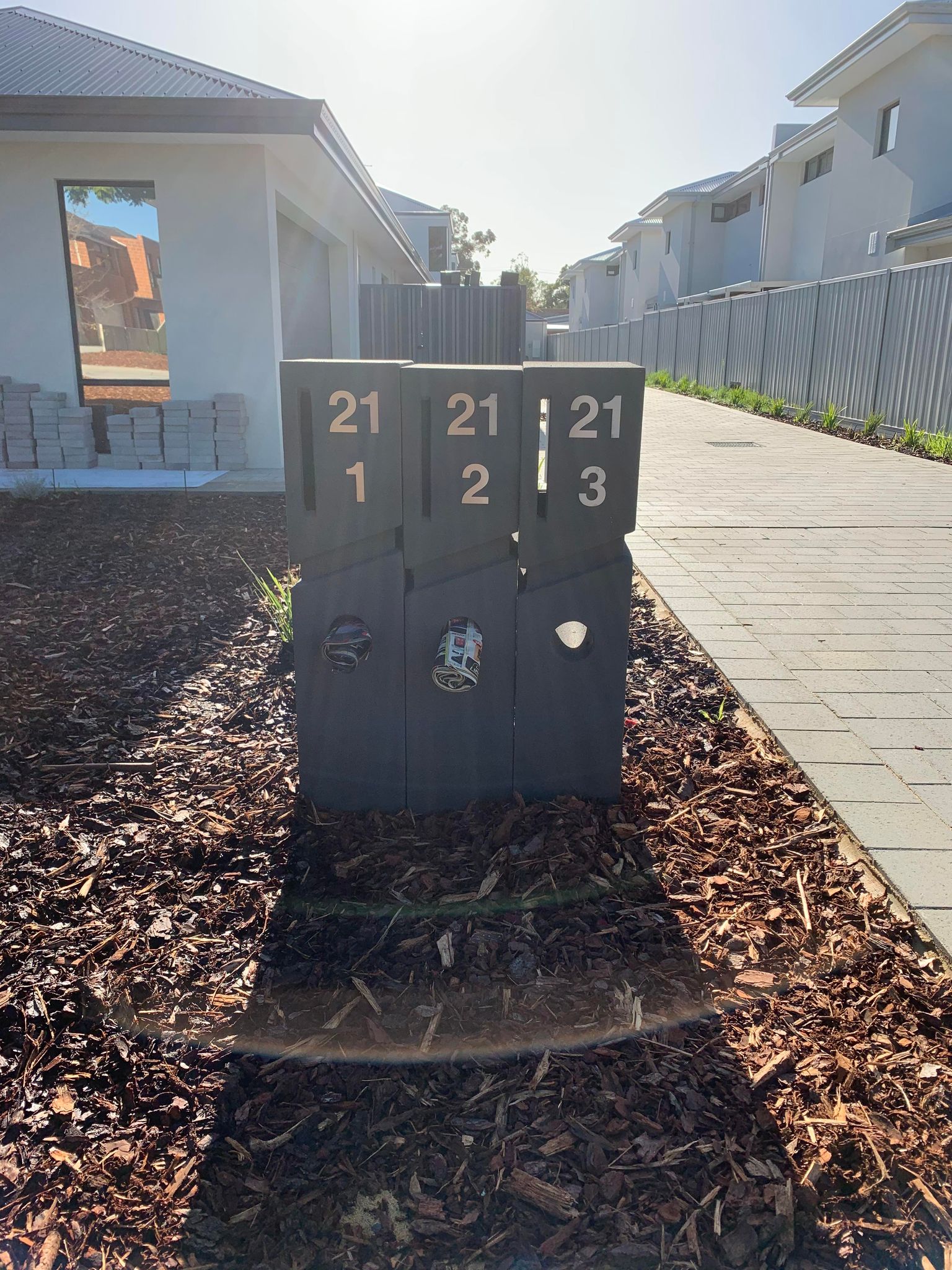 Stick on Bold Numbers – 75mm Stainless Steel