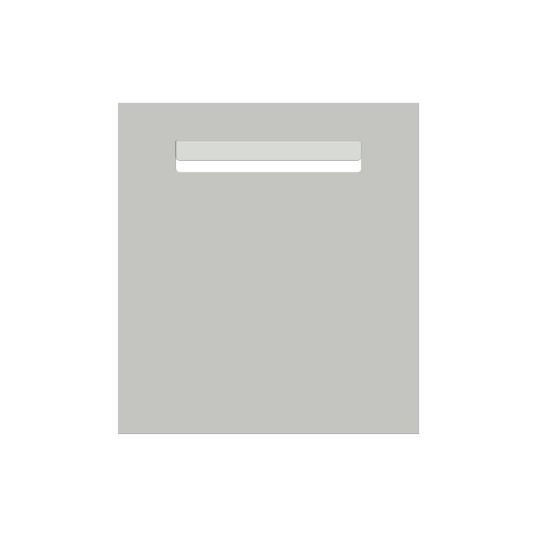 Shale Grey Powder-Coated Aluminium Letterbox Faceplate 390 x 430mm - 240 Slot