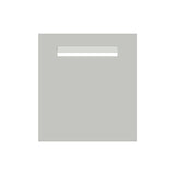 Shale Grey Powder-Coated Aluminium Letterbox Faceplate 390 x 430mm - 240 Slot