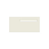 Surfmist Powder-Coated Aluminium Letterbox Faceplate (600 x 300) - 340 Slot