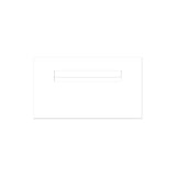 White Powder-Coated Aluminium Letterbox Faceplate 390 x 220