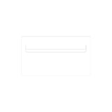 White Powder-Coated Aluminium Letterbox Faceplate 390 x 220