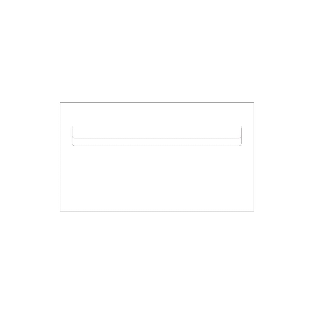 White Powder-Coated Aluminium Letterbox Faceplate 390 x 220