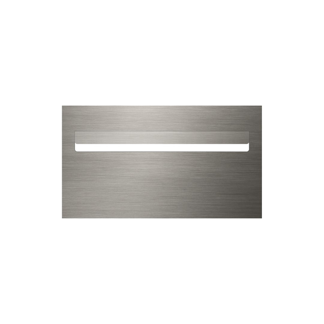 Marine Grade Brushed Stainless Steel Letterbox Faceplate 390 x 220 (Laser Etched) - 340 Slot