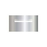 Marine Grade Mirror Polished Stainless Steel Letterbox Faceplate 390 x 220 (Laser Etched) - 240 Slot