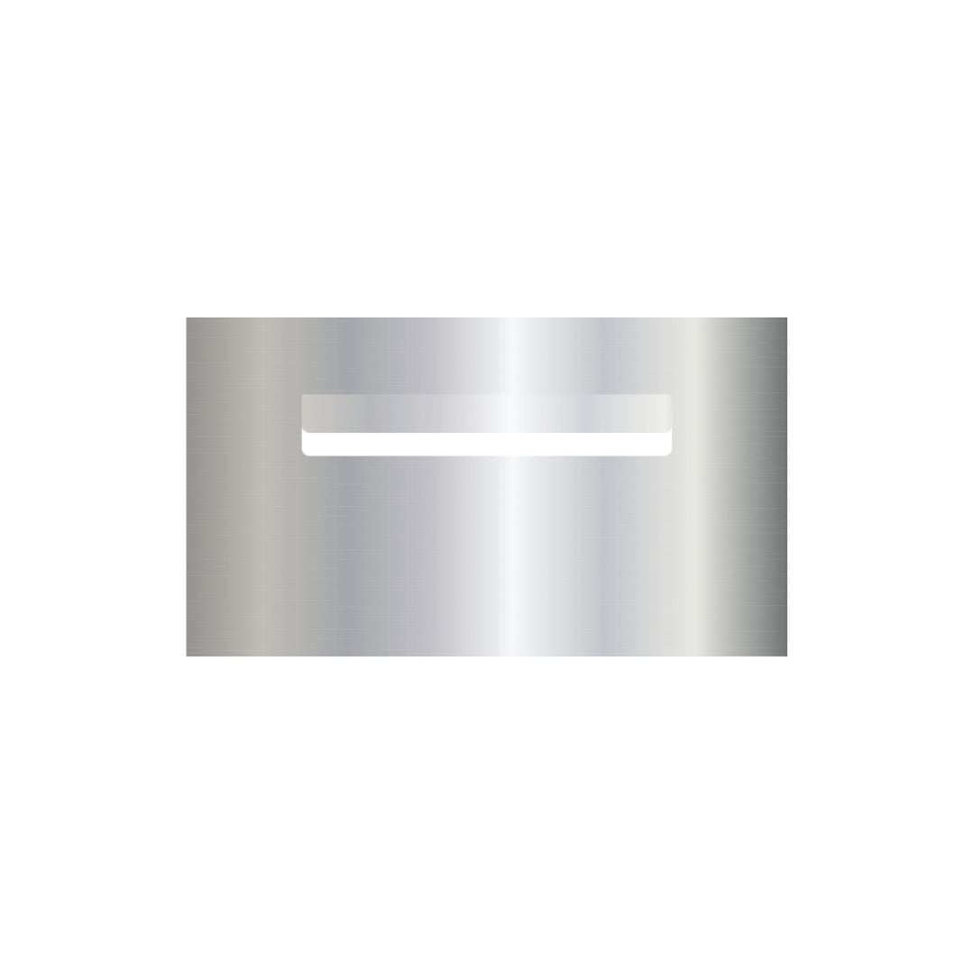Marine Grade Mirror Polished Stainless Steel Letterbox Faceplate 390 x 220 (Laser Etched) - 240 Slot