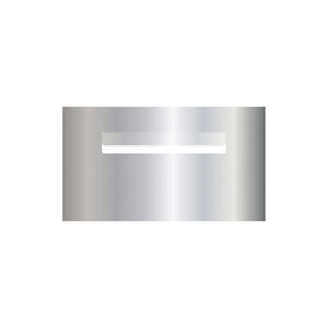 Marine Grade Mirror Polished Stainless Steel Letterbox Faceplate 390 x 220 (Laser Etched) - 240 Slot
