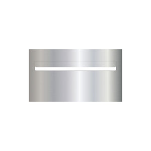 Marine Grade Mirror Polished Stainless Steel Letterbox Faceplate 390 x 220 (Laser Etched) - 340 Slot