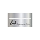 Marine Grade Mirror Polished Stainless Steel Letterbox Faceplate 390 x 220 (Laser Etched) - 340 Slot