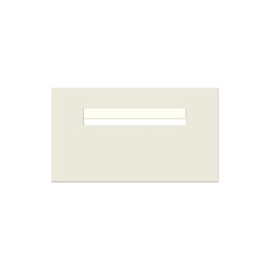 Surfmist Powder-Coated Aluminium Letterbox Faceplate 390 x 220